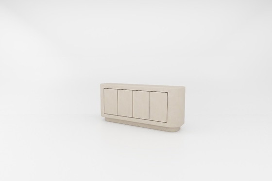 Image 1 of Contemporary Plaster Sideboard with Walnut interior