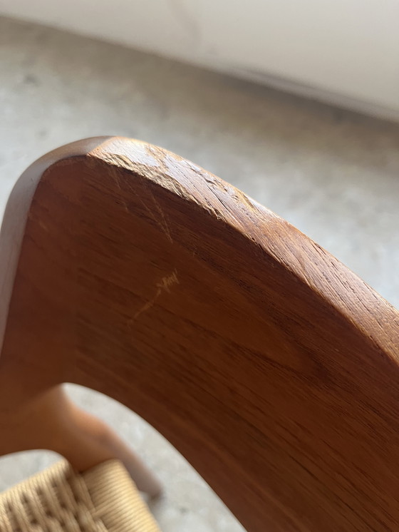 Image 1 of 5x Original "Niels Otto Møller Model 55" Armchair Teak Paper Cord J.L. Møllers!!