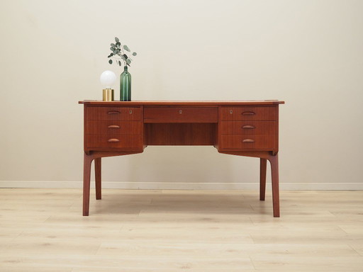 Bureau en teck, design danois, années 1970, production : Danemark