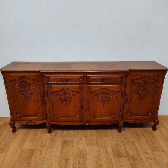 Image 1 of Buffet, armoire murale, meuble de rangement, commode de style Louis XV