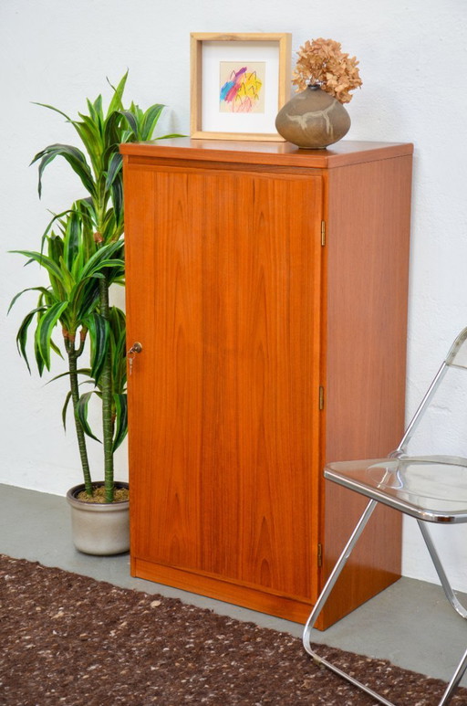 Vintage Teak Hochschrank abschließbar Sideboard Midcentury 70er