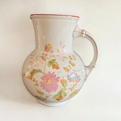 Porzellan- und Steingutfabrik Ludwig Wessel Jugendstil - Waschkrug. Mit Imperial Bonn markiert und von Hand bemalt.