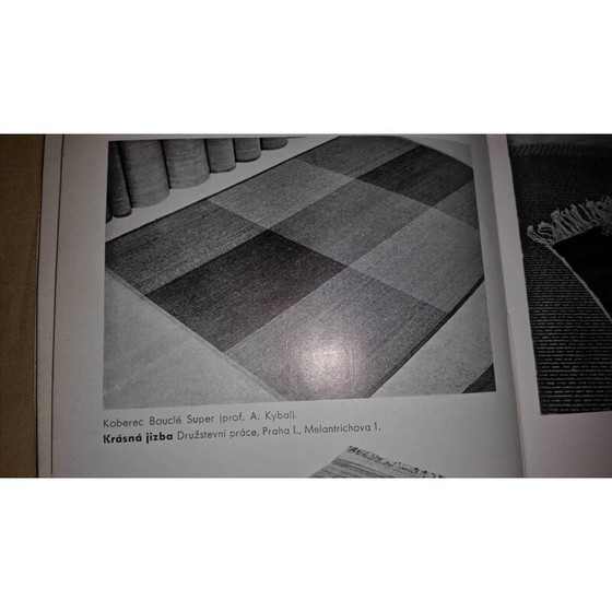 Image 1 of Modernist Geometric Carpet by Antonín Kybal - 1950s