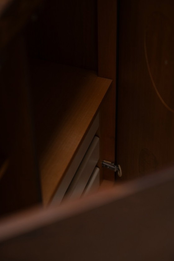 Image 1 of Brutalist cabinet in wengé - Belgium 1970s