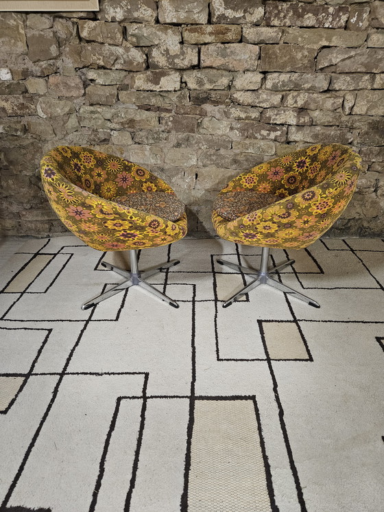 Image 1 of Paar polystyreen schaalcoktails uit 1970