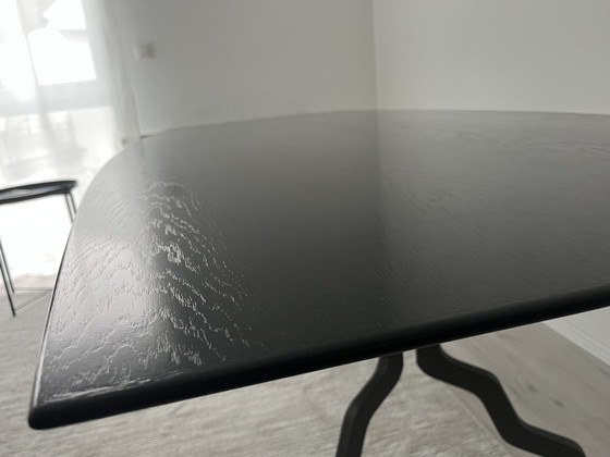 Image 1 of Zanotta Italia designer table with cast iron legs, custom-made