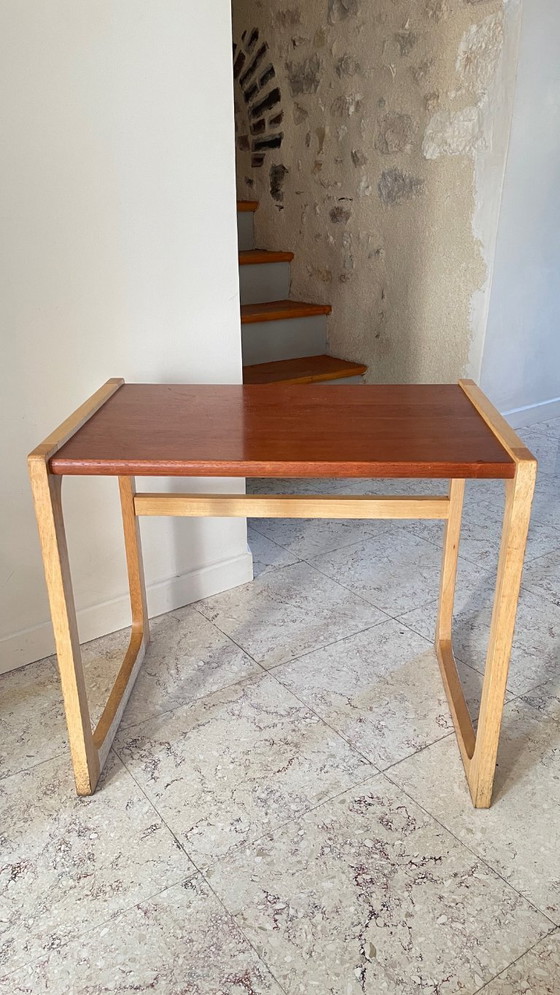 Image 1 of Tavolino da caffè vintage in legno esotico