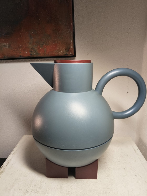 Image 1 of Thermos Euclid modello postmoderno di design vintage di Micheal Graves per Alessi