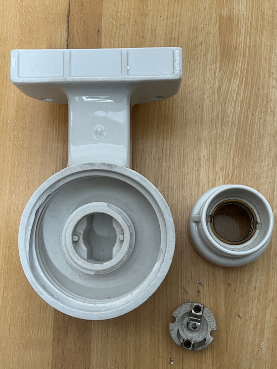 Image 1 of Lámpara de porcelana Bauhaus original de Siemens