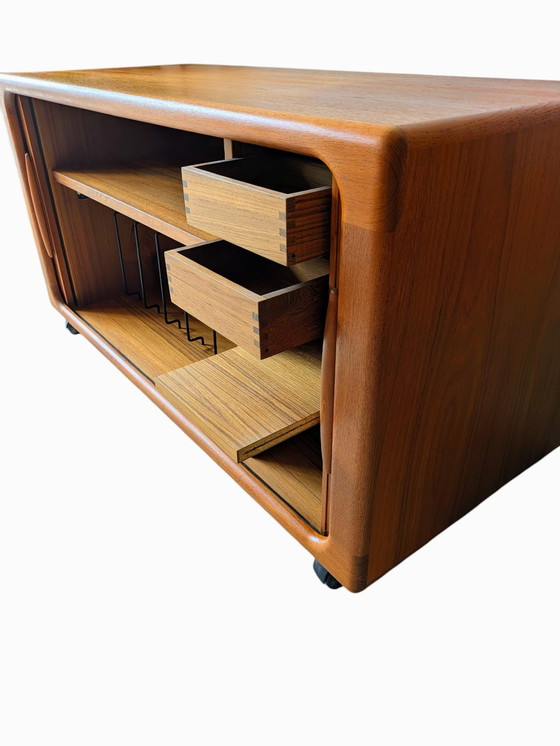 Image 1 of Vintage Danish teak sideboard, Dyrlund audio cabinet