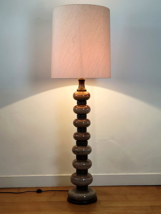 Image 1 of Grand lampadaire vintage en céramique de Kaiser Leuchten