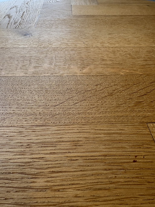 table à manger à chevrons