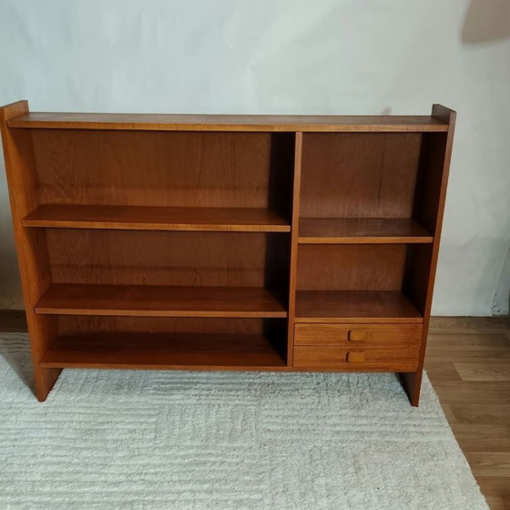 Libreria bassa vintage scandinava in teak, anni '60 – Librerie, Legno (photo 6 of 7)