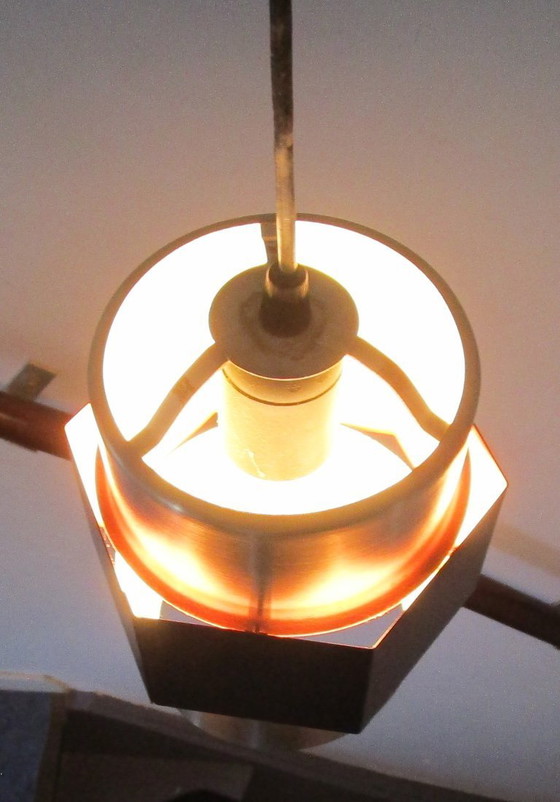 Image 1 of Si tratta di una lampada a sospensione vintage 'Life', progettata da Jo Hammerborg per Fog & Mørup negli anni '70.