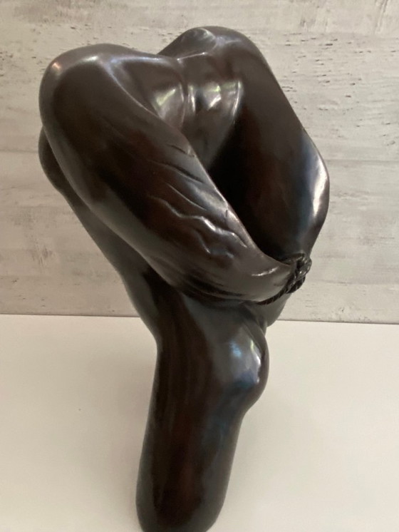 Image 1 of Statua scultura in bronzo antico firmata S. Dalì Corpo femminile di design