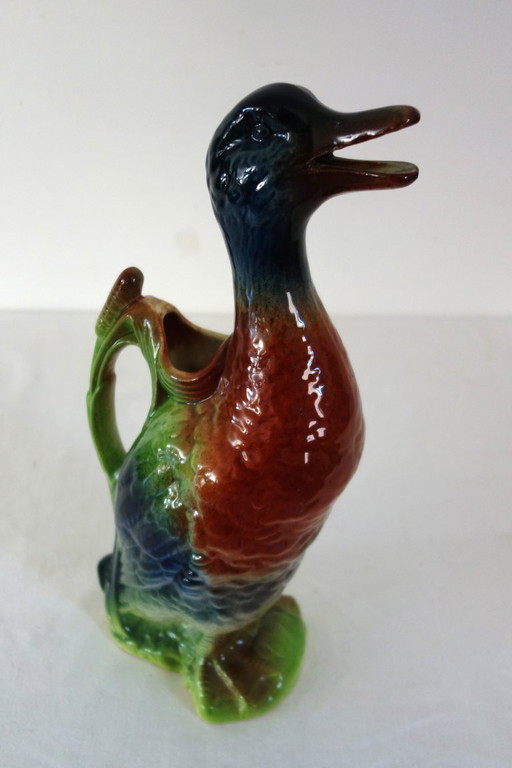Duck pitcher in St Clément barbotine