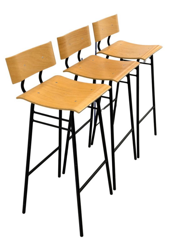 Barhocker 3x – &Tradition, Metal, Wood (photo 5 of 19)