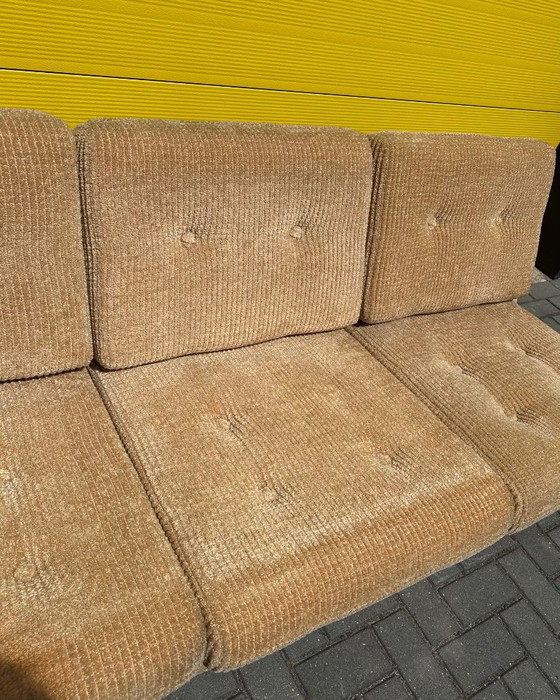 Vintage beige corduroy modular sofa – 70s – Velvet (photo 6 of 18)