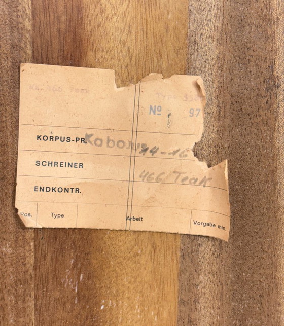 Image 1 of Vintage teakhouten dressoir/ladekast – WK Möbel, jaren 60