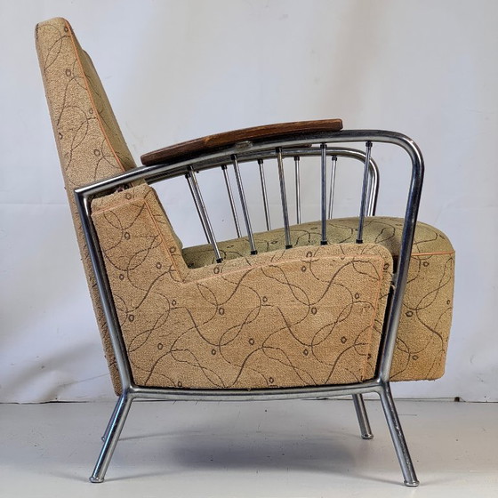 Image 1 of Sillón tubular József Peresztegi, años 60 - Raro diseño húngaro de mediados de siglo