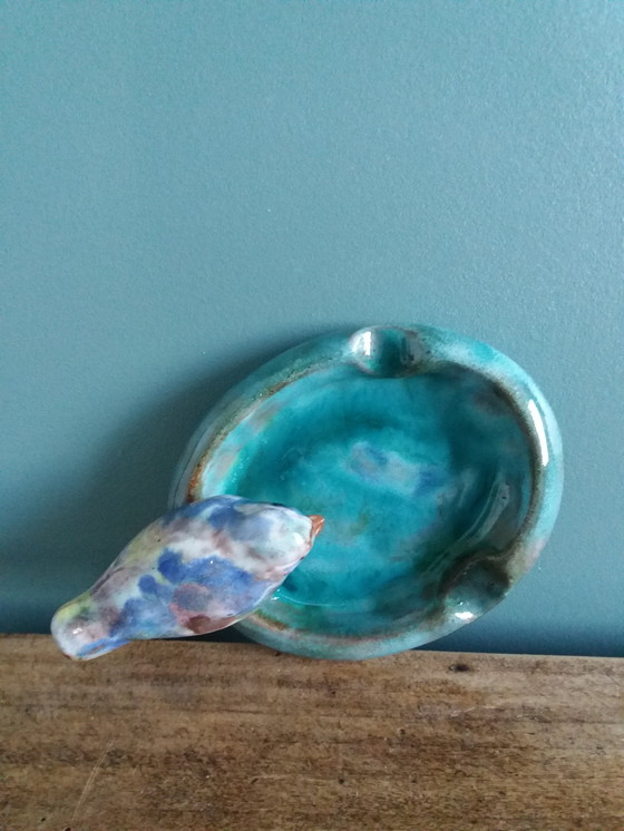 Image 1 of Cenicero de pájaro firmado Filmont Calvados