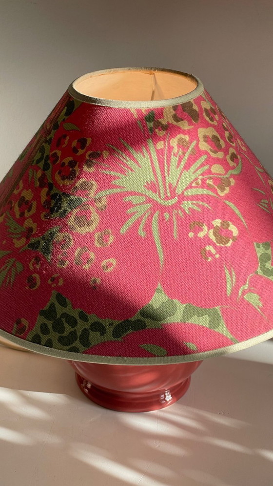 Image 1 of Vintage Ceramic Leopard Lamp