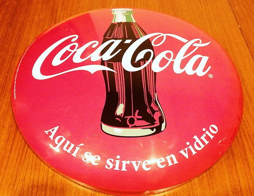Coca-Cola sign/button