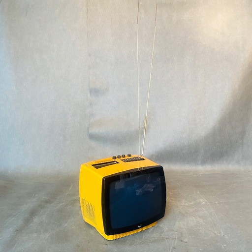 Televisor portátil REX de los años 70, en blanco y negro. – decoratieve objecten, Plastic (photo 2 of 7)