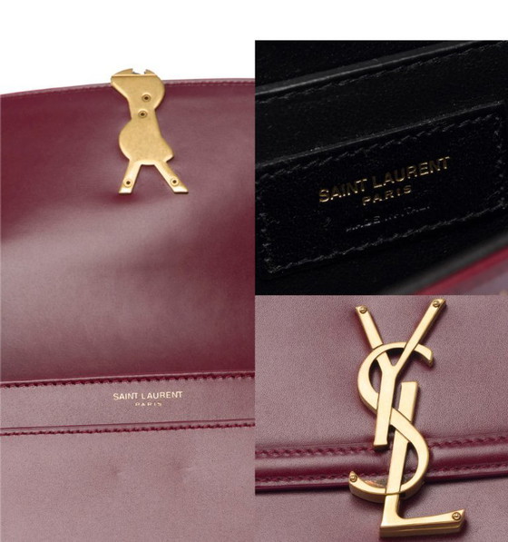 Image 1 of Sac YVES SAINT LAURENT en Cuir Bordeaux - 103446