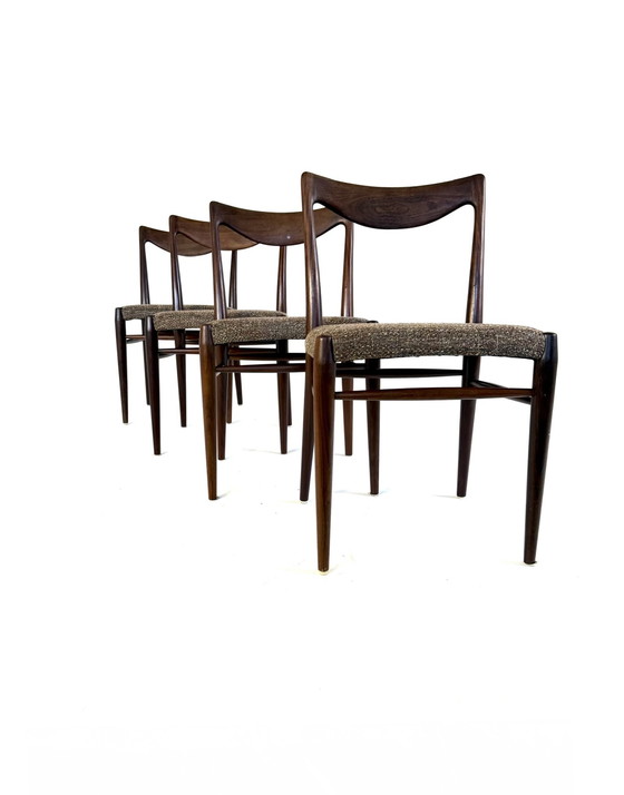 Image 1 of 4 sedie da pranzo restaurate, Rastad & Relling '60