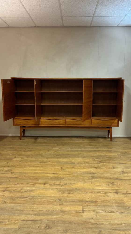 Image 1 of Vintage teak highboard, tall cabinet