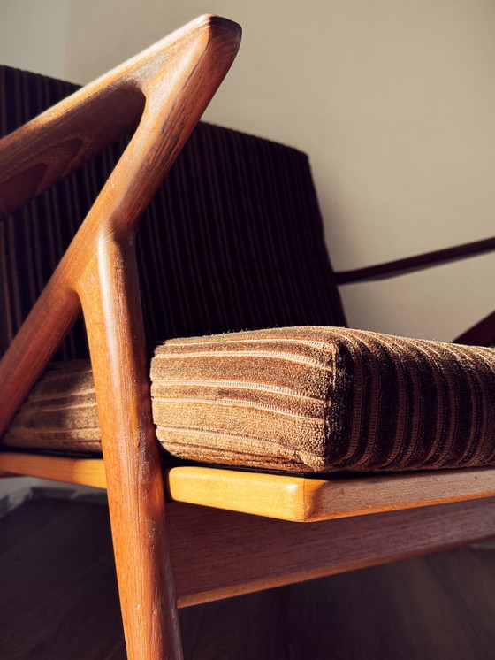 Image 1 of Seltenes und ikonisches Ensemble von Poul Jensen für Selig: Zwei Loungesessel und ein Schlafsofa aus der „Z Chair“-Kollektion