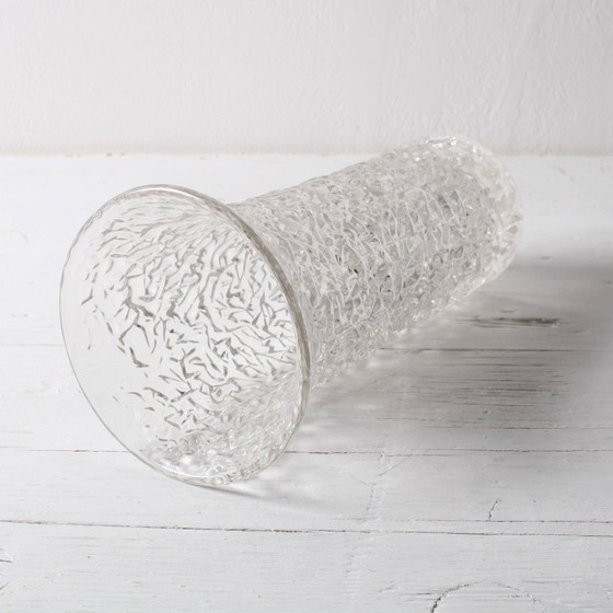 Image 1 of Mid-Century Pressed Glass Vase by Václav Hanuš / Libochovice / Czech Republic / 1970