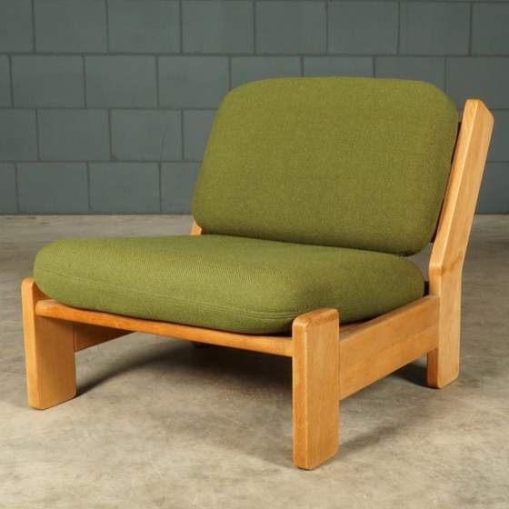 Image 1 of Gruppo di sedute/sedute modulari vintage – verde – anni '70