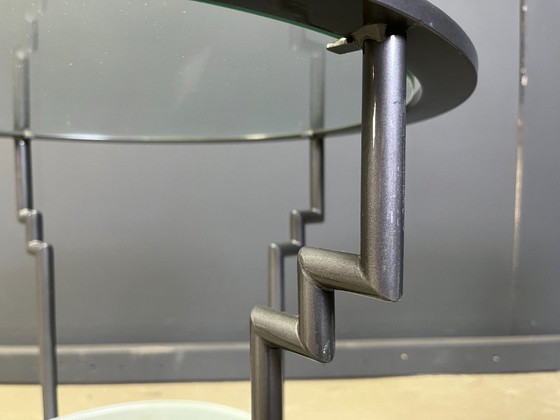 Image 1 of Coppia di tavolini laterali in stile Memphis, anni '80