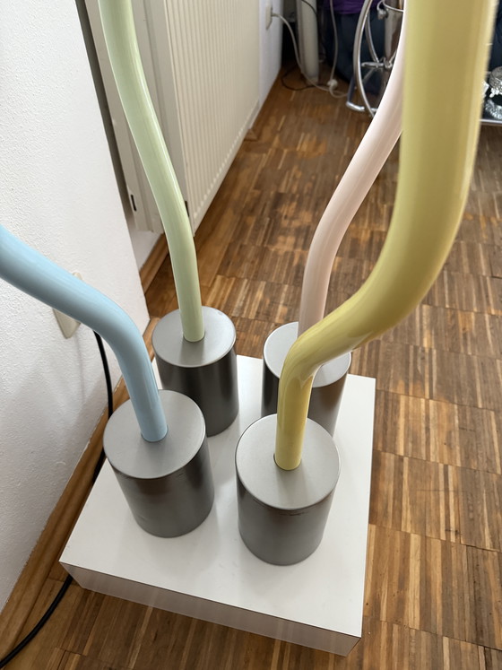 Image 1 of ETTORE SOTTSASS musealer Stehtisch „Strutture tremano“ MemphisMilano