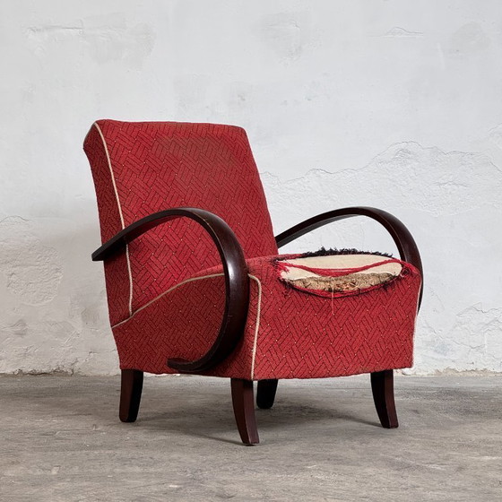 Image 1 of Coppia di poltrone Halabala H-410, anni '30 – Art Déco cecoslovacco