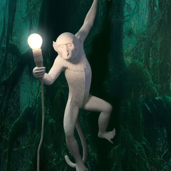 Seletti Monkey Lamp wit – Aap hanglamp designlamp – origineel – Hanglampen, Ceramic (photo 4 of 5)
