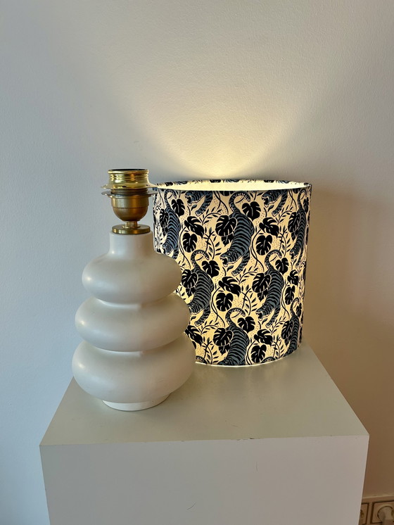 Image 1 of Wireless balcony lamp - upcycled unique piece with tiger shade