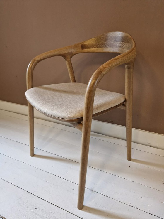 Image 1 of 6x Designer-Esszimmerstuhl, helle Eiche