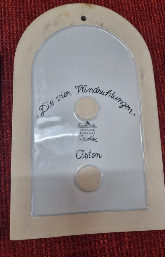 Image 1 of Cerámica de pared “Las cuatro direcciones del viento” de Bjørn Wiinblad Rosenthal