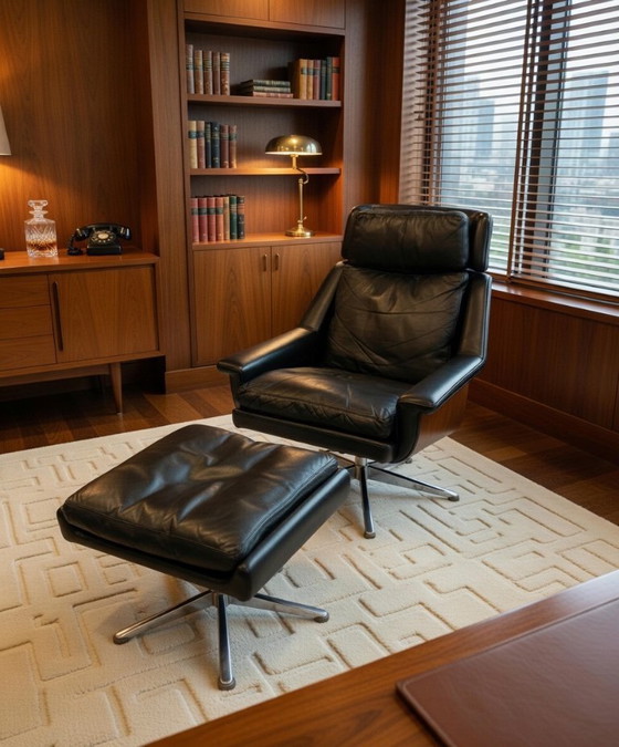 Image 1 of Fauteuil Pivotant Modèle 802 par Werner Langenfeld pour Esa, Danemark, 1970s