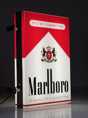 Scatola luminosa Marlboro, – wandlampen, Vintage