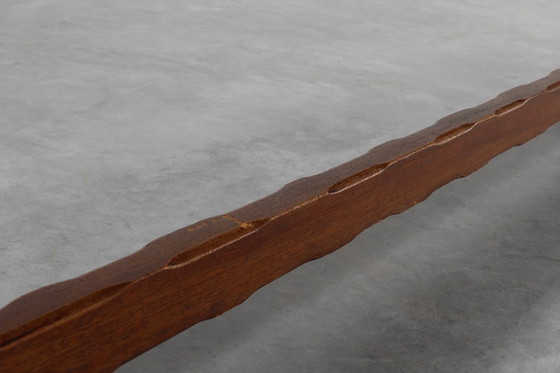 Image 1 of Rustic Oak Bench with Nice Patina, France ca. 1900