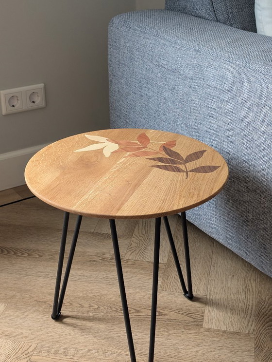 Image 1 of Bjorn Woodwork Side Table With Wooden Inlay