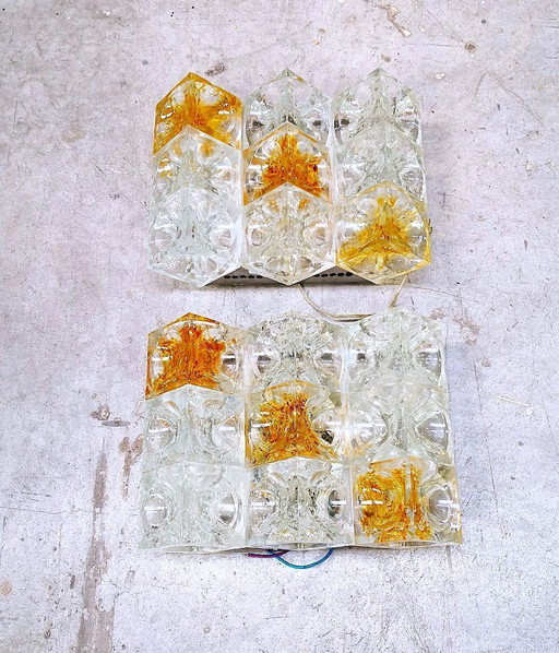 Pair of Wall Sconce by Albano Poli for Poliarte