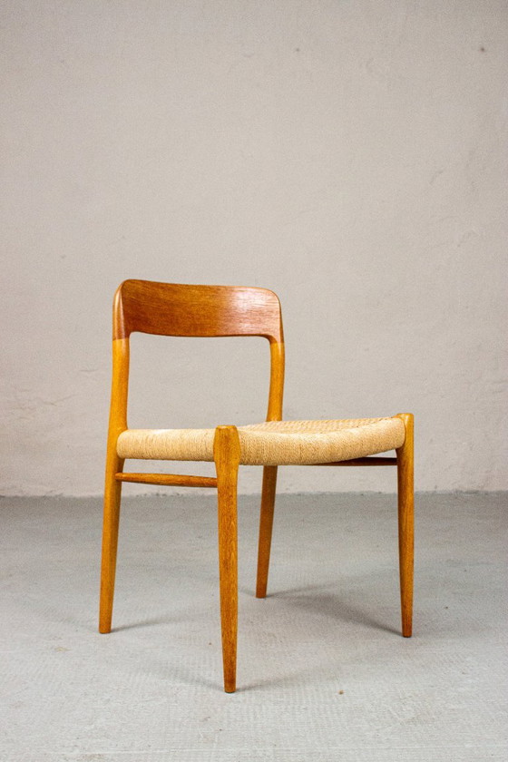2 Niels Möller Nr. 75 Sedia Rovere Vintage Mid Century Danese – Niels Otto Møller, Sedie da pranzo, Wood (photo 2 of 15)