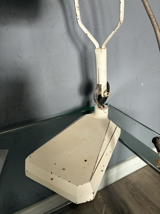 Lampe médicale Hanau Sollux, design industriel, années 1940, Original Hanau, Métal, Argenté, Industrieel (photo 8 sur 8)