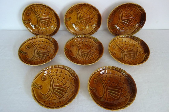 Servizio da pesce per 8 persone, in terracotta di Sarreguemines – Stoviglie, Ceramic (photo 10 of 19)