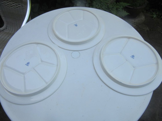Image 1 of 3 Piatti Fonduta Villeroy & Boch, Lussemburgo, Sept Fontaines, vintage, retrò